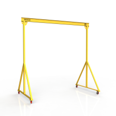 Мини кран козловой мобильный ручной Мобиус МПУ до 2Т 4x4 метра