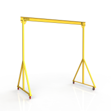 Мини кран козловой мобильный ручной Мобиус МПУ до 2Т 4x5 метра