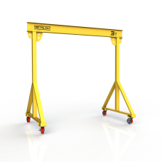 Мини кран козловой мобильный ручной Мобиус МПУ до 3Т 2x2 метра