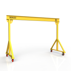 Мини кран козловой мобильный ручной Мобиус МПУ до 3Т 2x3 метра