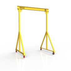 Мини кран козловой мобильный ручной Мобиус МПУ до 3Т 3x2 метра