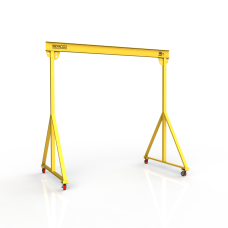 Мини кран козловой мобильный ручной Мобиус МПУ до 3Т 3x3 метра