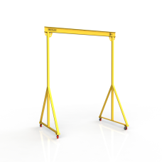 Мини кран козловой мобильный ручной Мобиус МПУ до 3Т 4x3 метра