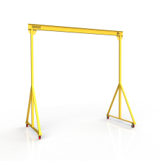 Мини кран козловой мобильный ручной Мобиус МПУ до 3Т 4x4 метра