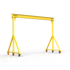 Мини кран козловой мобильный ручной Мобиус МПУ до 4Т 3x4 метра