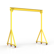 Мини кран козловой мобильный ручной Мобиус МПУ до 4Т 4x4 метра