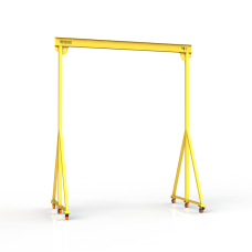 Мини кран козловой мобильный ручной Мобиус МПУ до 4Т 5x4 метра