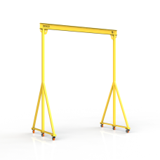 Мини кран козловой мобильный ручной Мобиус МПУ до 5Т 5x4 метра