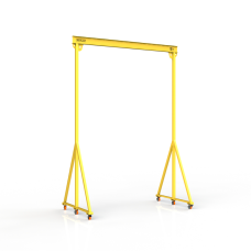 Мини кран козловой мобильный ручной Мобиус МПУ до 5Т 6x4 метра