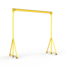 Мини кран козловой мобильный ручной Мобиус МПУ до 5Т 6x6 метра