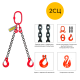 Строп цепной одноветвевой с укоротителем 2СЦ 1,6т 1,5м OCALIFT цепь Т8 G80