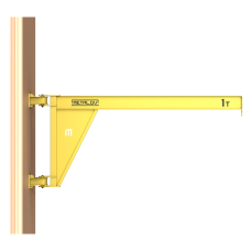 Кран консольный поворотный настенный Консум до 1 тонны с вылетом стрелы 2,5 м
