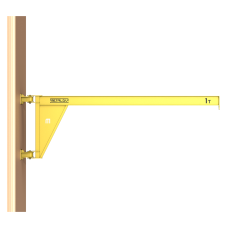 Кран консольный поворотный настенный Консум до 1 тонны с вылетом стрелы 3,5 м