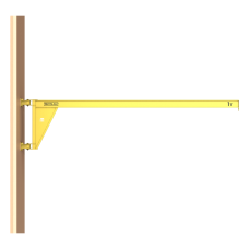 Кран консольный поворотный настенный Консум до 1 тонны с вылетом стрелы 5 м