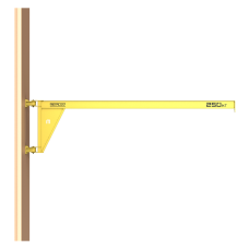 Кран консольный поворотный настенный Консум до 250 кг с вылетом стрелы 4,5 м