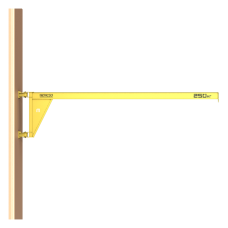 Кран консольный поворотный настенный Консум до 250 кг с вылетом стрелы 5 м