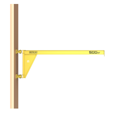 Кран консольный поворотный настенный Консум до 500 кг с вылетом стрелы 3,5 м