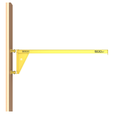 Кран консольный поворотный настенный Консум до 500 кг с вылетом стрелы 4,5 м