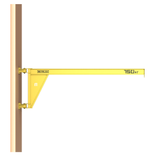 Кран консольный поворотный настенный Консум до 750 кг с вылетом стрелы 3,5 м