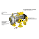 Лебёдка строительная электрическая OCALIFT TSA 300/600кг 60м 220в