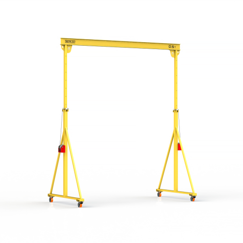Мини кран козловой с регулируемой высотой Мобиус-TU до 500 кг 3,5-5x3 метра