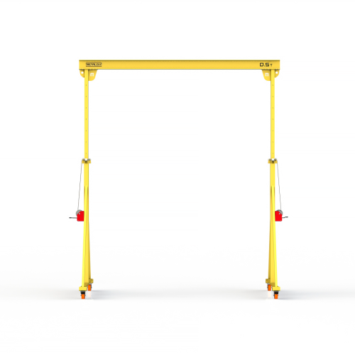 Мини кран козловой с регулируемой высотой Мобиус-TU до 500 кг 3,5-5x3 метра
