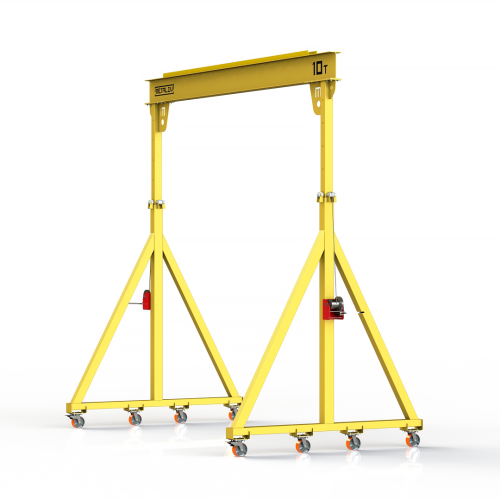 Мини кран козловой с регулируемой высотой Мобиус-TU до 10T 3-4x4 метра