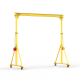 Мини кран козловой с регулируемой высотой Мобиус-TU до 1T 3-4x3 метра