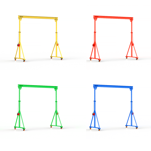 Мини кран козловой с регулируемой высотой Мобиус-TU до 500 кг 3-4x5 метров