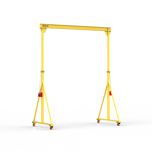 Мини кран козловой с регулируемой высотой Мобиус-TU до 1Т 3,5-5x4 метра
