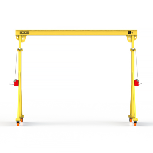 Мини кран козловой с регулируемой высотой Мобиус-TU до 2T 3-4x3 метра