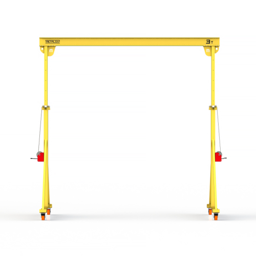 Мини кран козловой с регулируемой высотой Мобиус-TU до 3T 3-4x3 метра