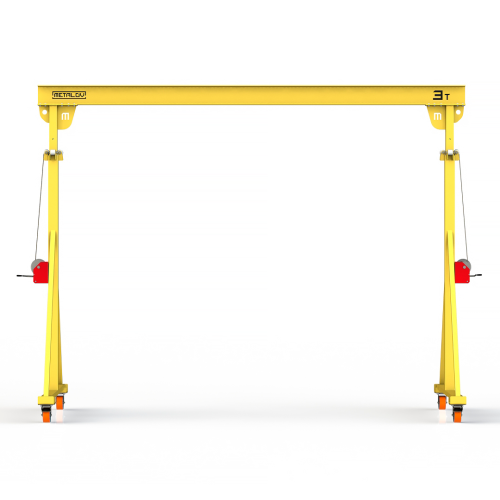 Мини кран козловой с регулируемой высотой Мобиус-TU до 3T 3-4x3 метра