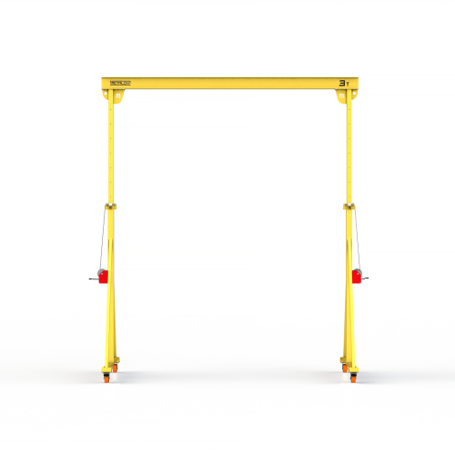 Мини кран козловой с регулируемой высотой Мобиус-TU до 3Т 3,5-5x3 метра