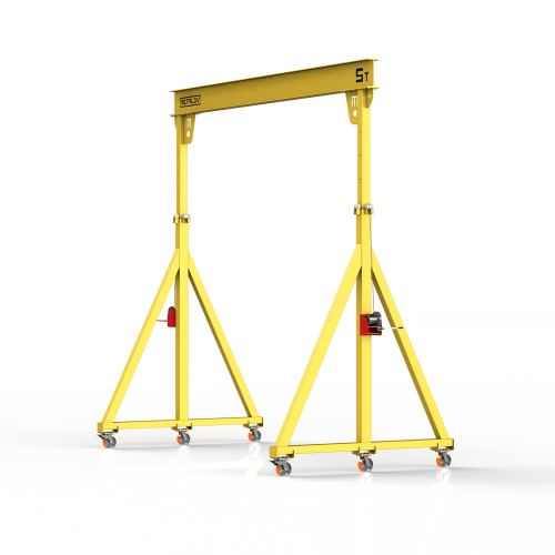 Мини кран козловой с регулируемой высотой Мобиус-TU до 5T 3-4x3 метра