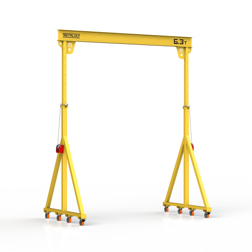 Мини кран козловой с регулируемой высотой Мобиус-TU до 6,3Т 3,5-5x4 метра