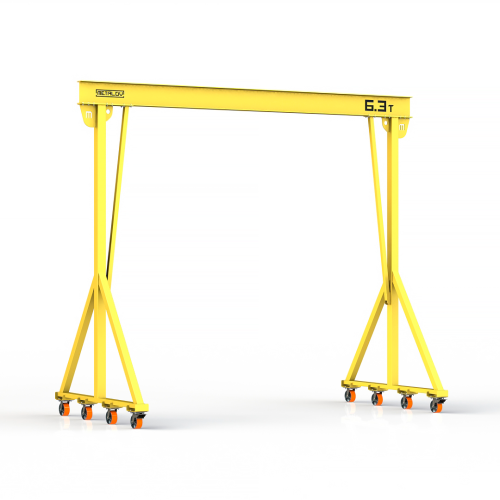 Мини кран козловой ручной усиленный Мобиус-V до 6,3Т 5x6 метров