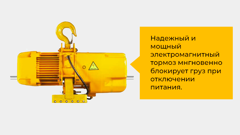 Надежная цепь, электромагнитный тормоз, пульт