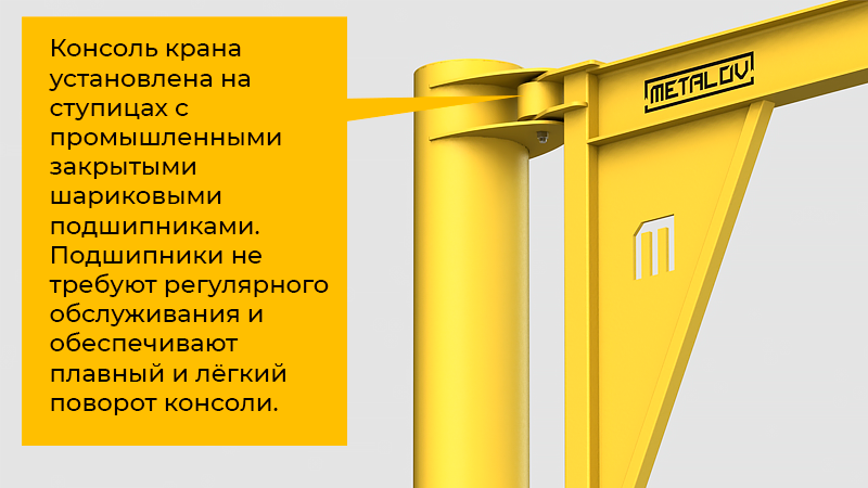 Metalov Консум К180: компактный кран для безопасного подъёма деталей и инструмента