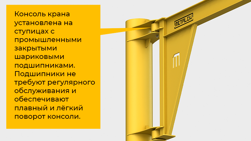 Metalov Консум К270: компактный кран для безопасного подъёма деталей и инструмента
