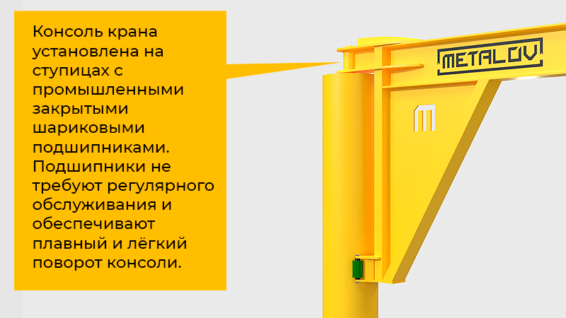 Metalov Консум К360: компактный кран для безопасного подъёма деталей и инструмента